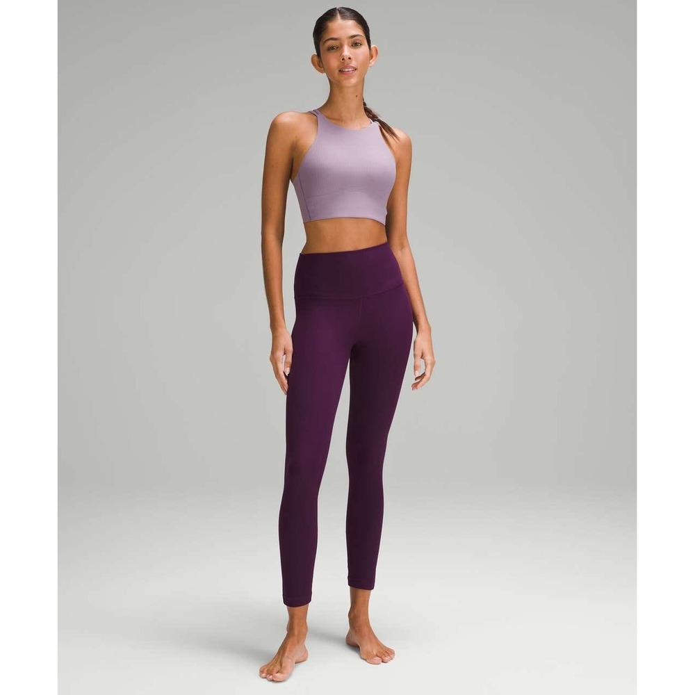 Lululemon Align High-Rise Ribbed Pant 25 Purple Nulu Leggings Yoga Yoga Pants